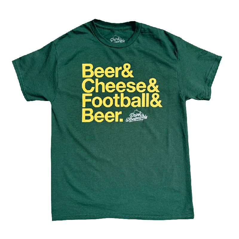 "Beer & Cheese & Football & Beer" T-Shirt