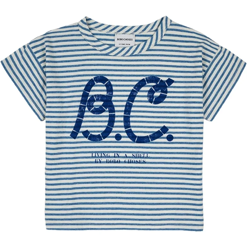 Bobo Choses Light Blue Stripes T-Shirt