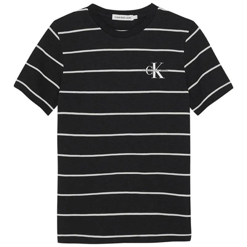 Calvin Klein Print Sunreveal Stripe T-shirt Ck Black