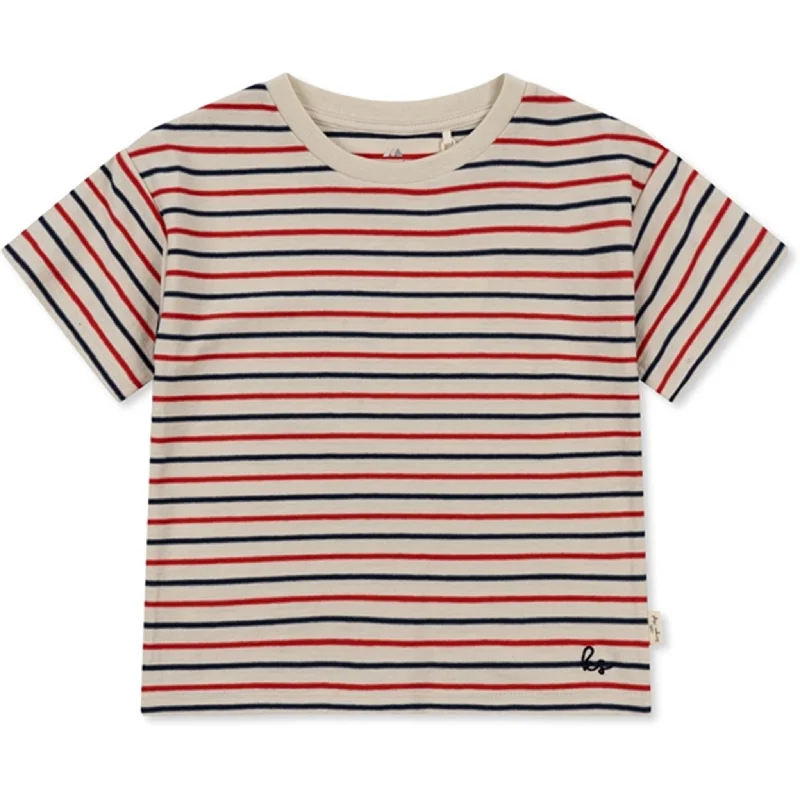 Konges Sløjd Tricolore Stripes Lin T-shirt