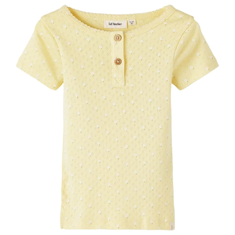 Lil'Atelier Double Cream Rachello Slim T-Shirt