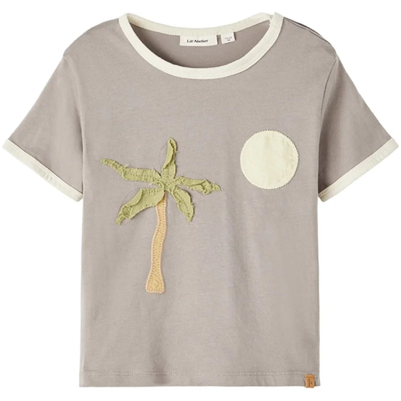 Lil'Atelier Frost Gray Hali Loose T-Shirt