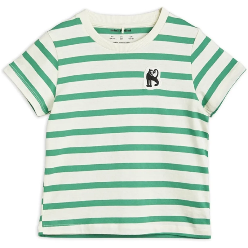 Mini Rodini Panther Patch T-shirt Green