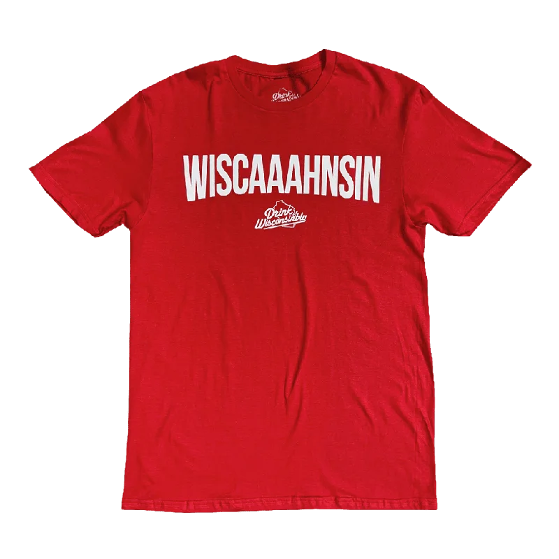 "Wiscaaahnsin" Red T-Shirt