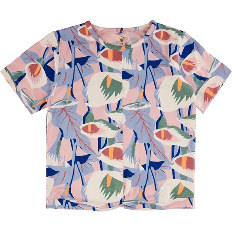 THE NEW Peach Beige Flower AOP Gwyneth T-shirt