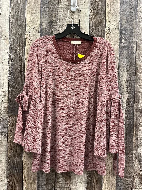 Top 3/4 Sleeve By Altard State In Red, Size: M