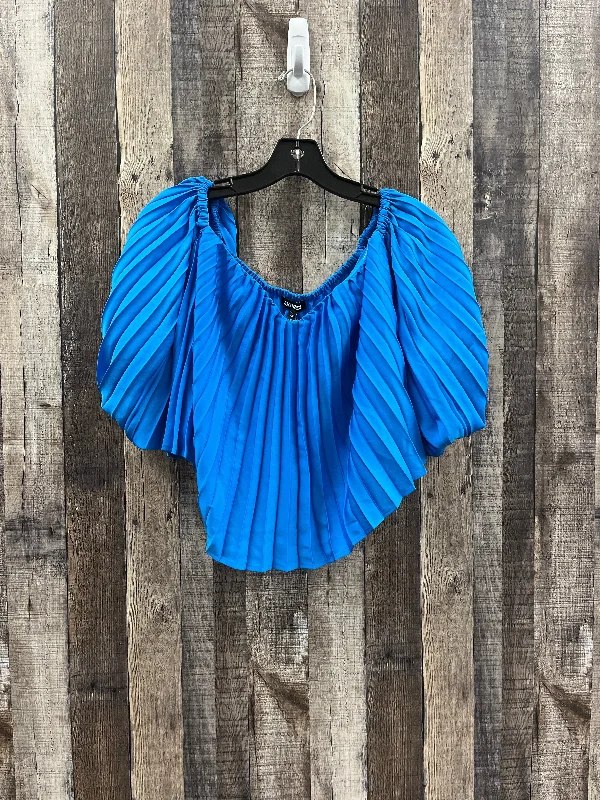 Top 3/4 Sleeve By Express In Blue, Size: Xs