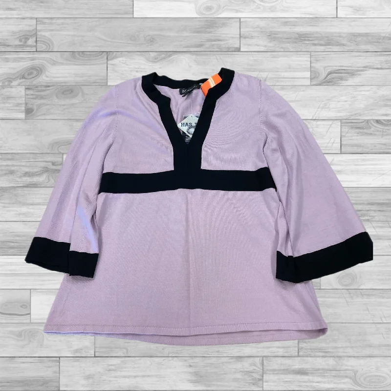 Top 3/4 Sleeve By Inc In Lilac, Size: Xl