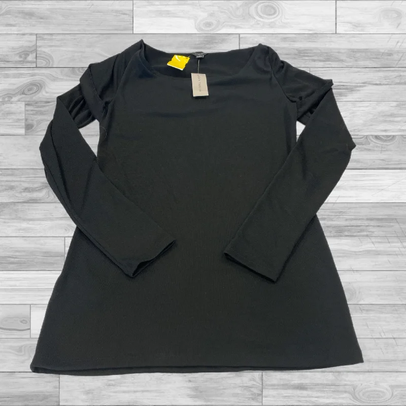 Top Long Sleeve By Ann Taylor In Black, Size: M