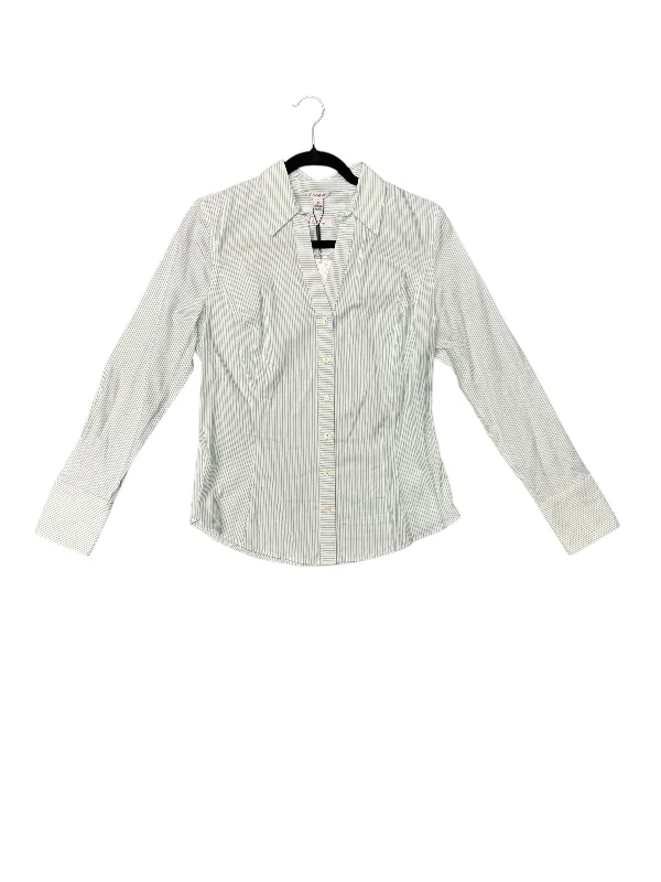 Top Long Sleeve By Calvin Klein In Green, Size: M