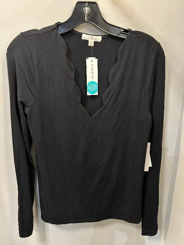 Top Long Sleeve By Clothes Mentor In Black, Size: M