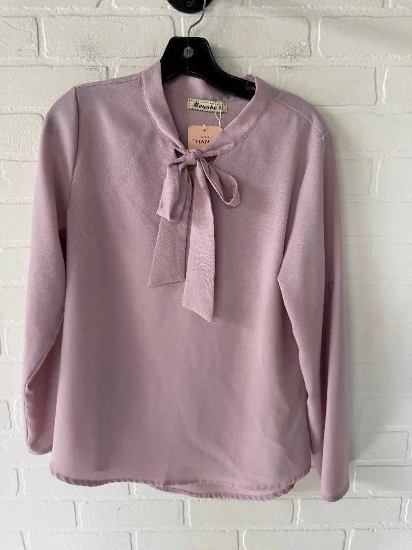 Top Long Sleeve By Clothes Mentor In Pink, Size: M