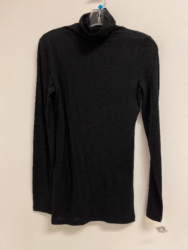 Top Long Sleeve By Club Monaco In Black, Size: L