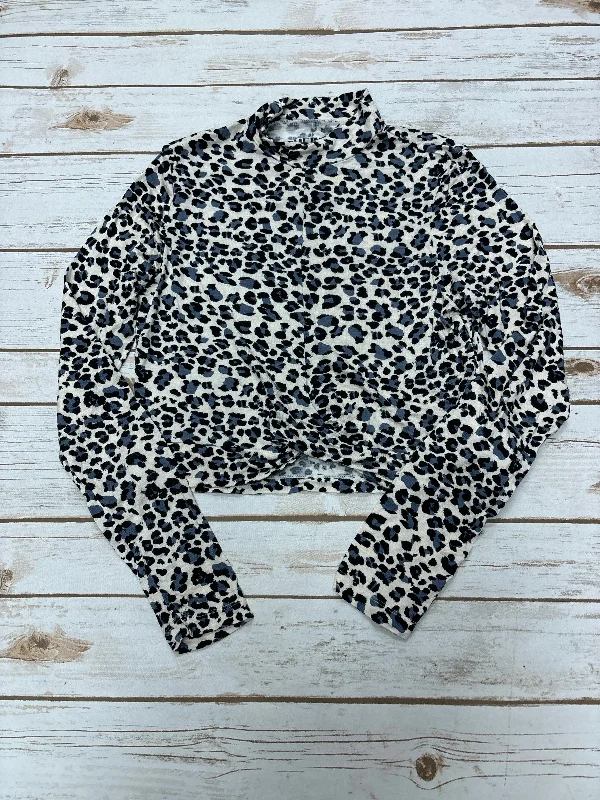 Top Long Sleeve By Cme In Animal Print, Size: M