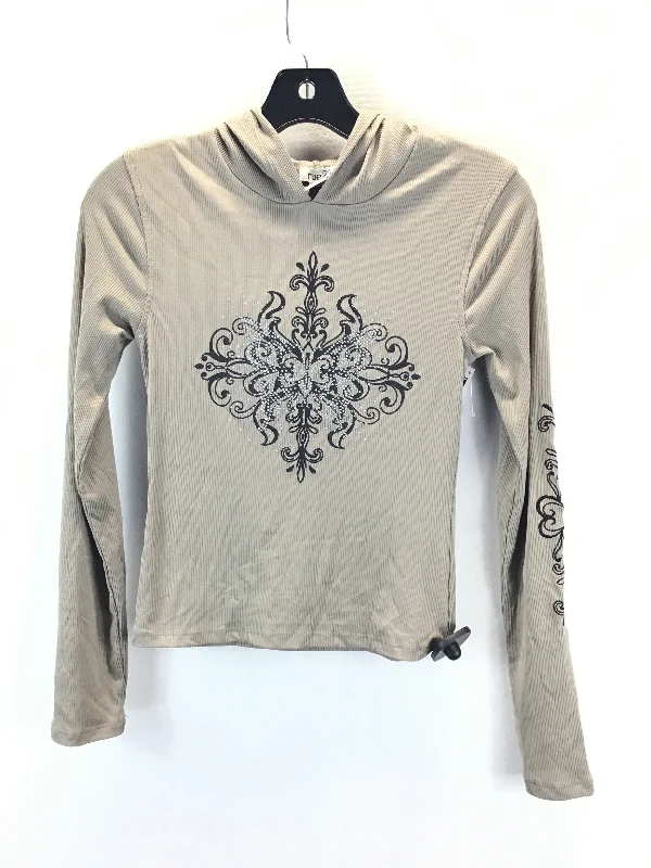 Top Long Sleeve By Rue 21 In Taupe, Size: S