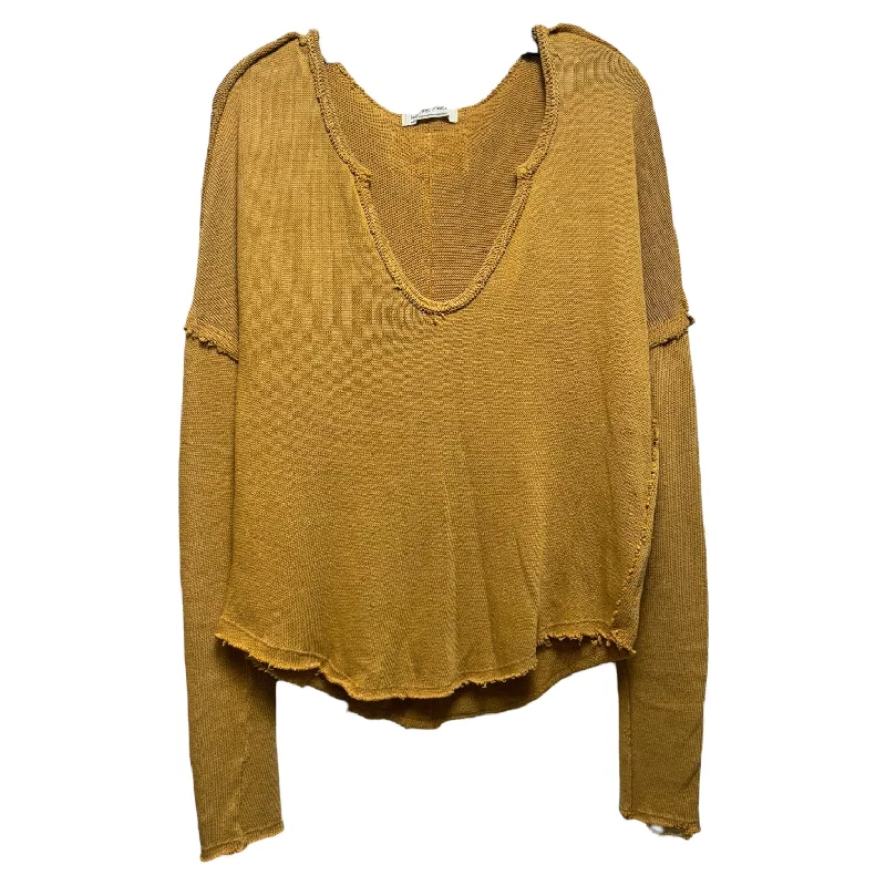 Come And Get It Long Sleeve Top By We The Free In Yellow, Size: M