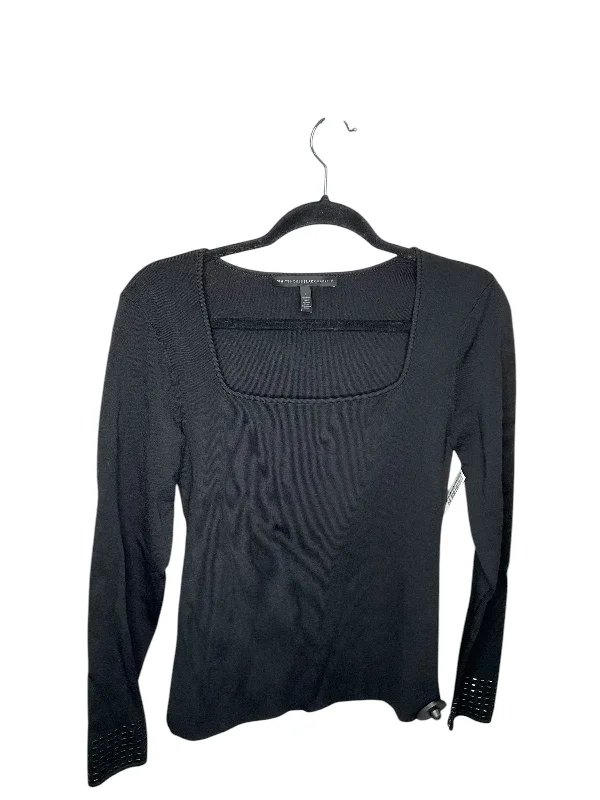 Top Long Sleeve By White House Black Market In Black, Size: L