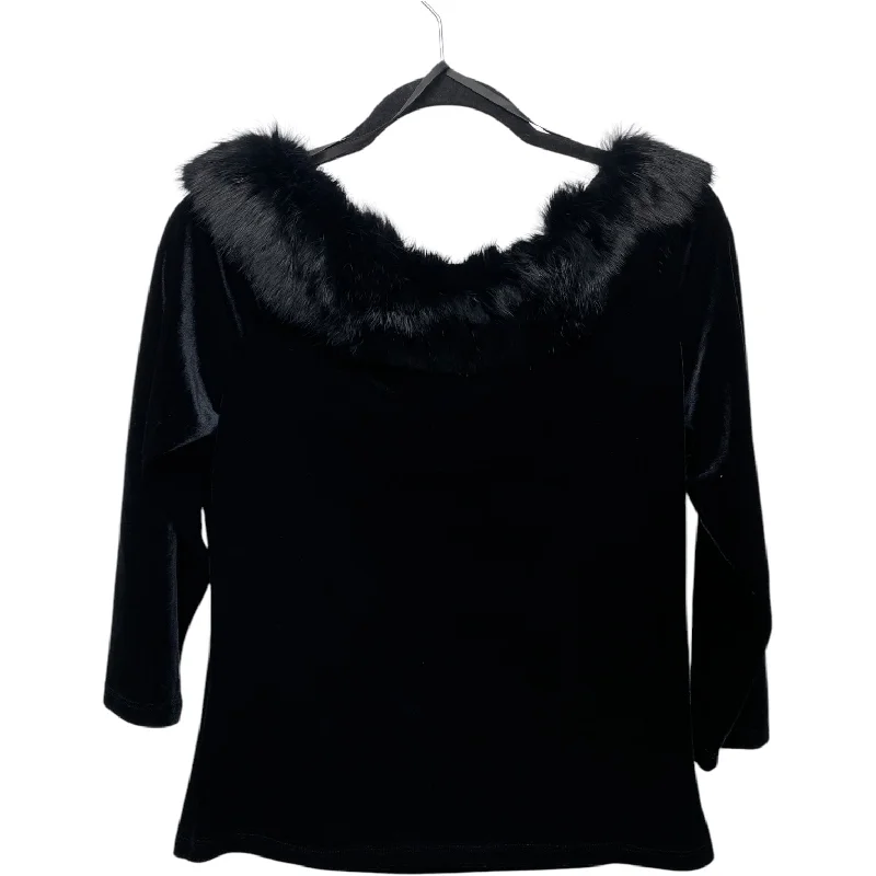 Top Long Sleeve By Willi Smith In Black, Size: S