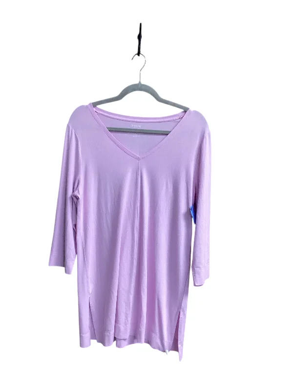 Tunic 3/4 Sleeve By Chicos In Pink, Size: M