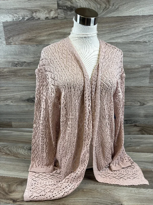 Cardigan By Cme In Mauve, Size: L