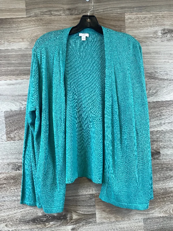 Cardigan By J. Jill In Blue, Size: Xl