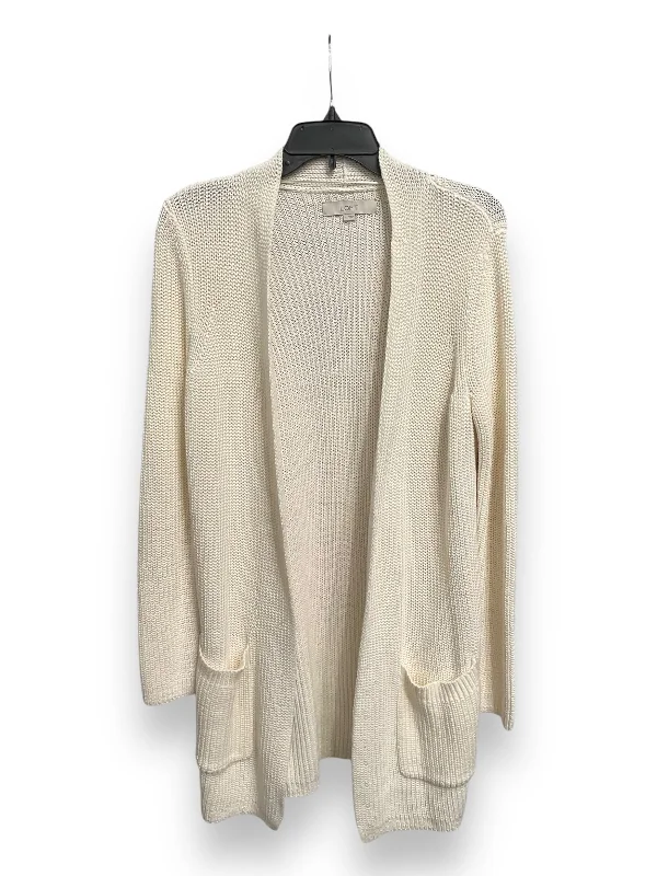 Cardigan By Loft In Cream, Size: S