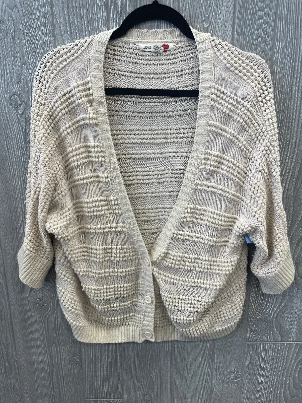 Cardigan By Love By Design In Tan, Size: Xl