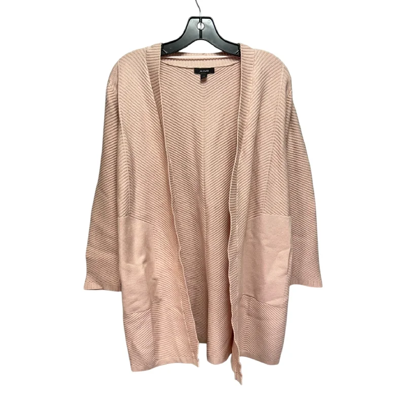 Sweater Cardigan By Alfani In Peach, Size: L