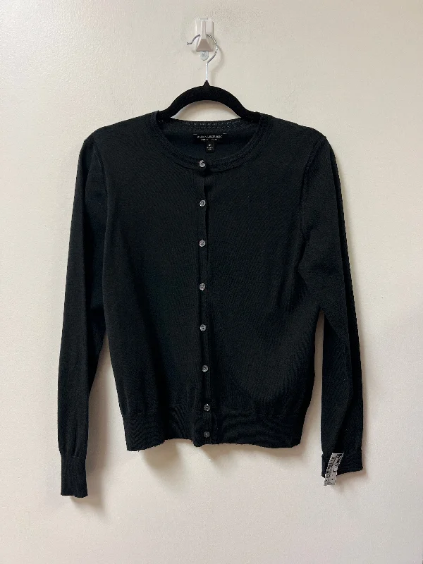 Sweater Cardigan By Banana Republic In Black, Size: M