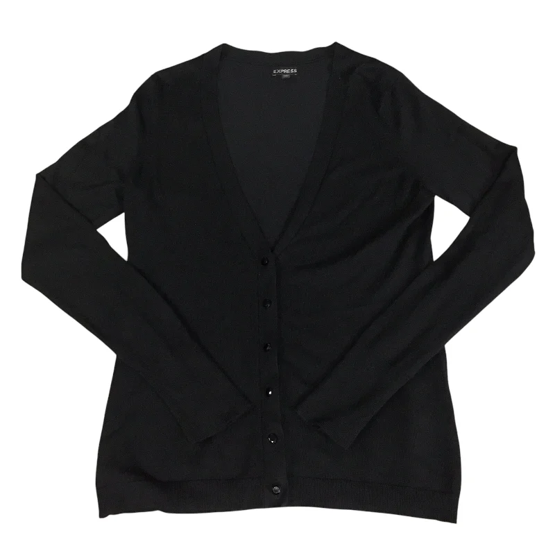 Sweater Cardigan By Express In Black, Size: M