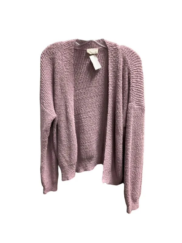 Sweater Cardigan By Uncharted In Pink, Size: Xl