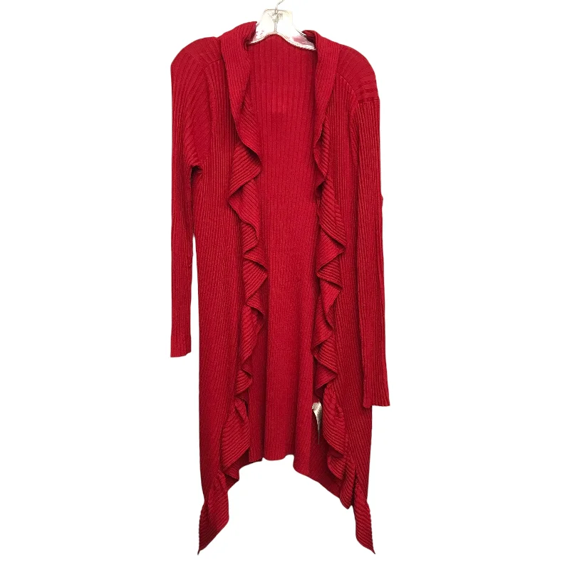 Cardigan By Chicos In Red, Size:M