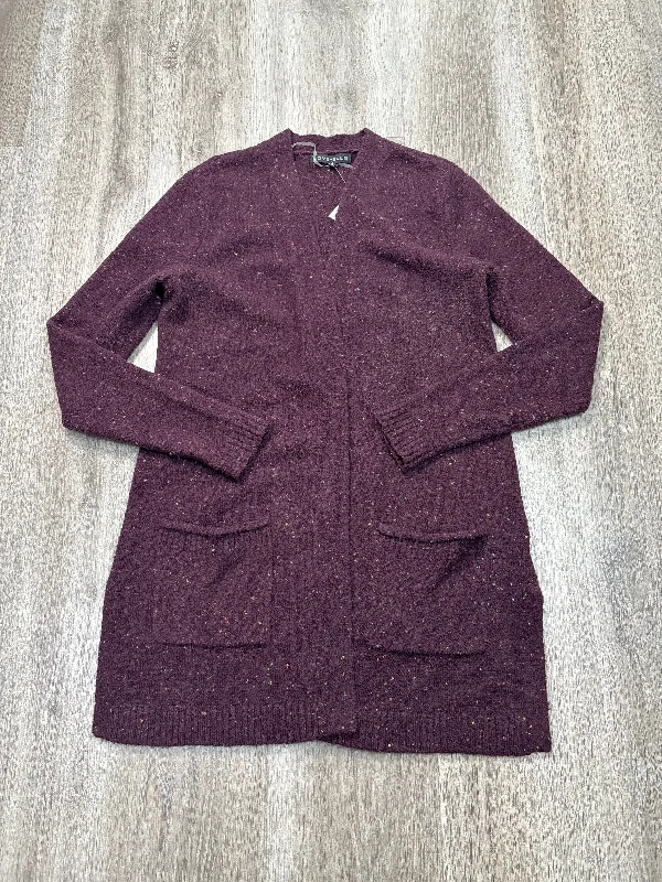 Cardigan By Clothes Mentor In Purple, Size: S