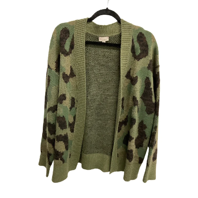 Cardigan By Hem & Thread In Camouflage Print, Size: S