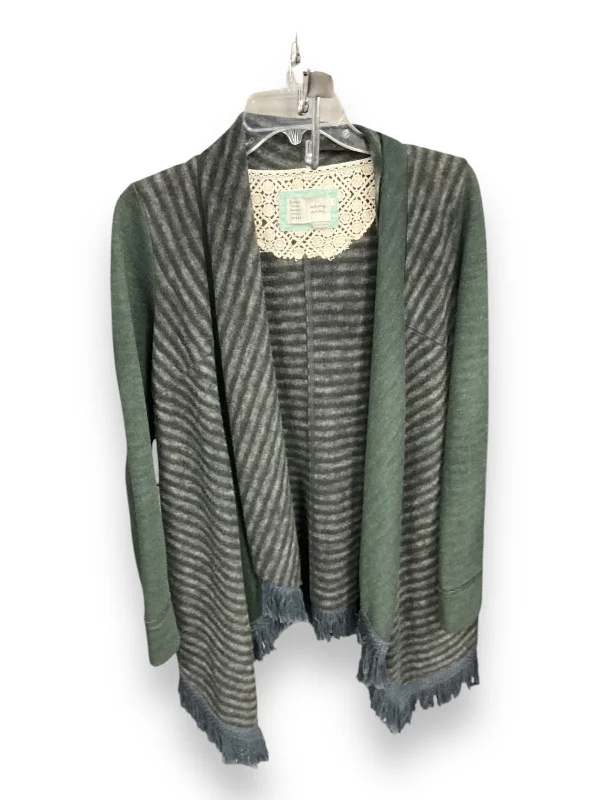 Cardigan By Saturday/sunday In Green & Grey, Size: Xs