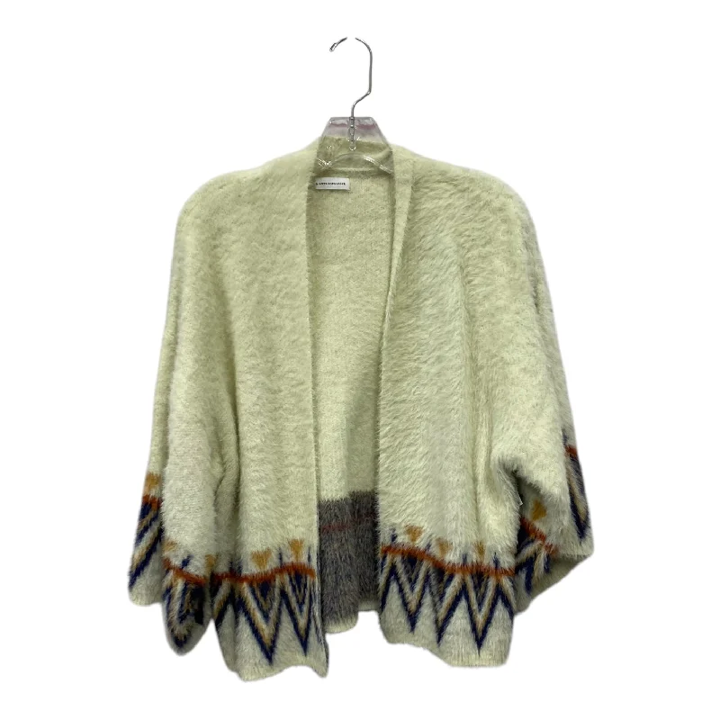 Sweater Cardigan By Anthropologie In Cream, Size:M