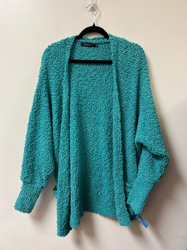 Sweater Cardigan By Clothes Mentor In Blue, Size: S