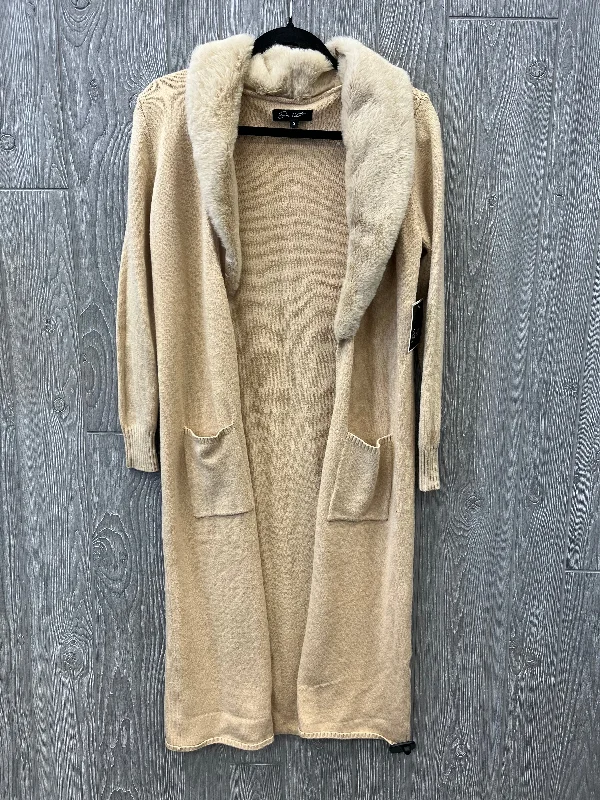 Sweater Cardigan By Clothes Mentor In Brown, Size: S