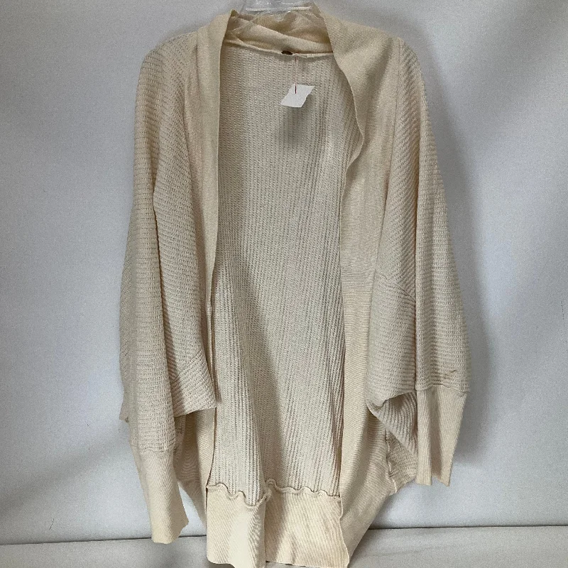 Sweater Cardigan By Free People In Cream, Size: M