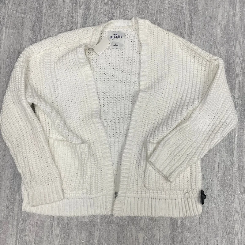 Sweater Cardigan By Hollister In White, Size: S