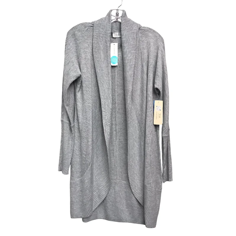 Sweater Cardigan By Rd Style In Grey, Size:L