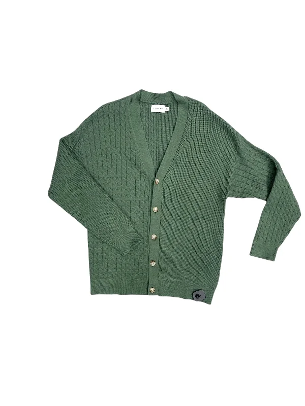 Sweater Cardigan By Topman In Green, Size: M