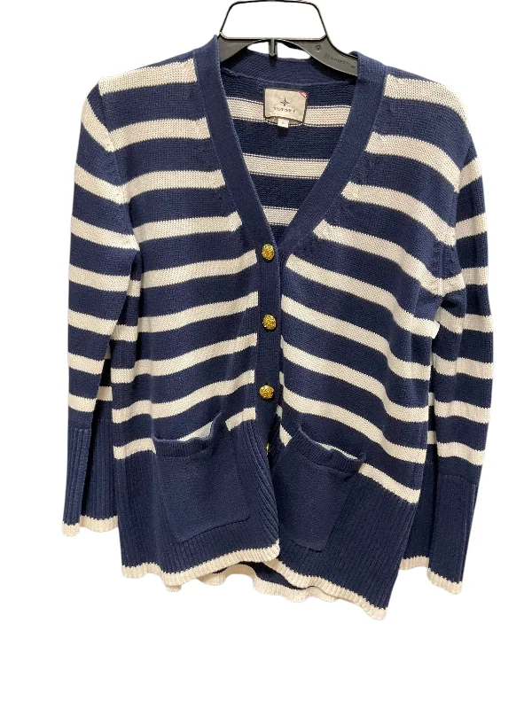 Sweater Cardigan By Tuckernuck In Striped Pattern, Size: S