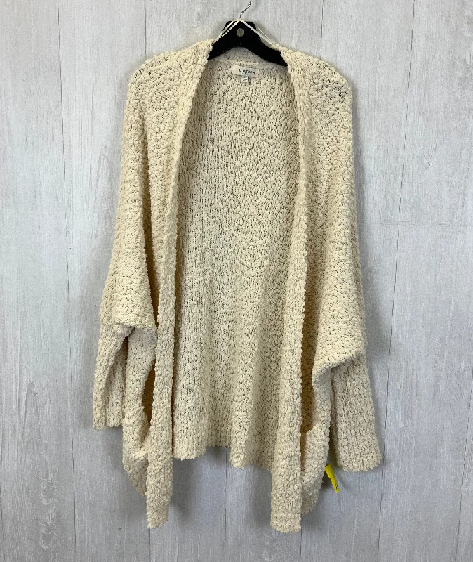 Sweater Cardigan By Umgee In Cream, Size: 1x