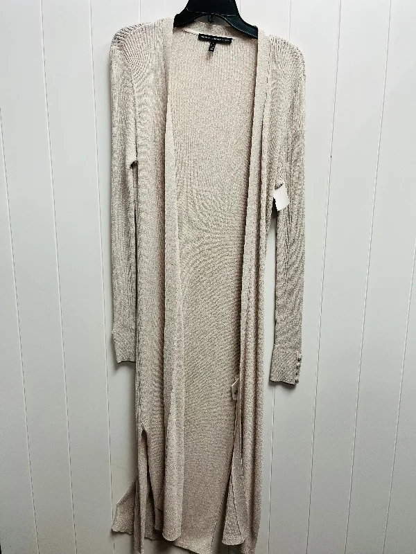 Sweater Cardigan By White House Black Market In Taupe, Size: L