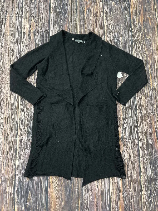 Sweater Cardigan Cashmere By Clothes Mentor In Black, Size: L