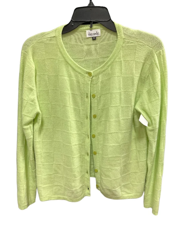 Sweater Cardigan Cashmere By Cma In Green, Size: M