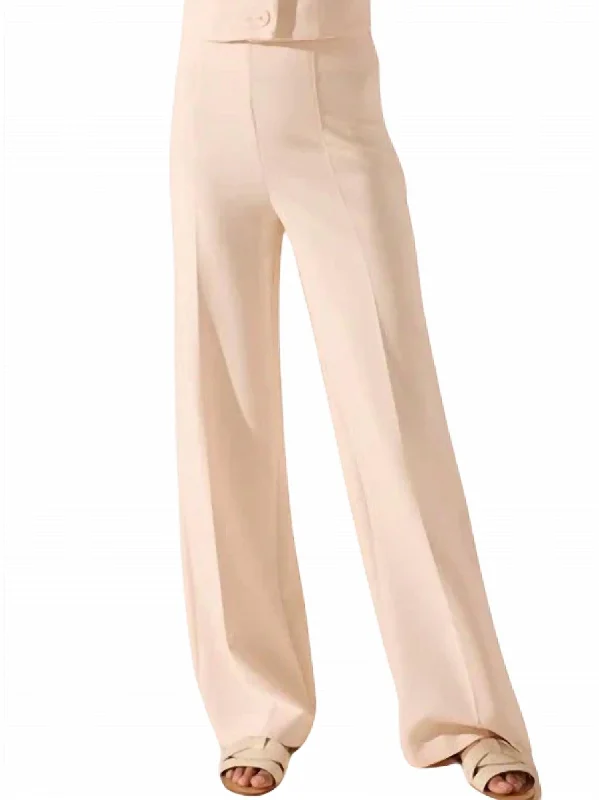 Amber Trousers In Shell Rose