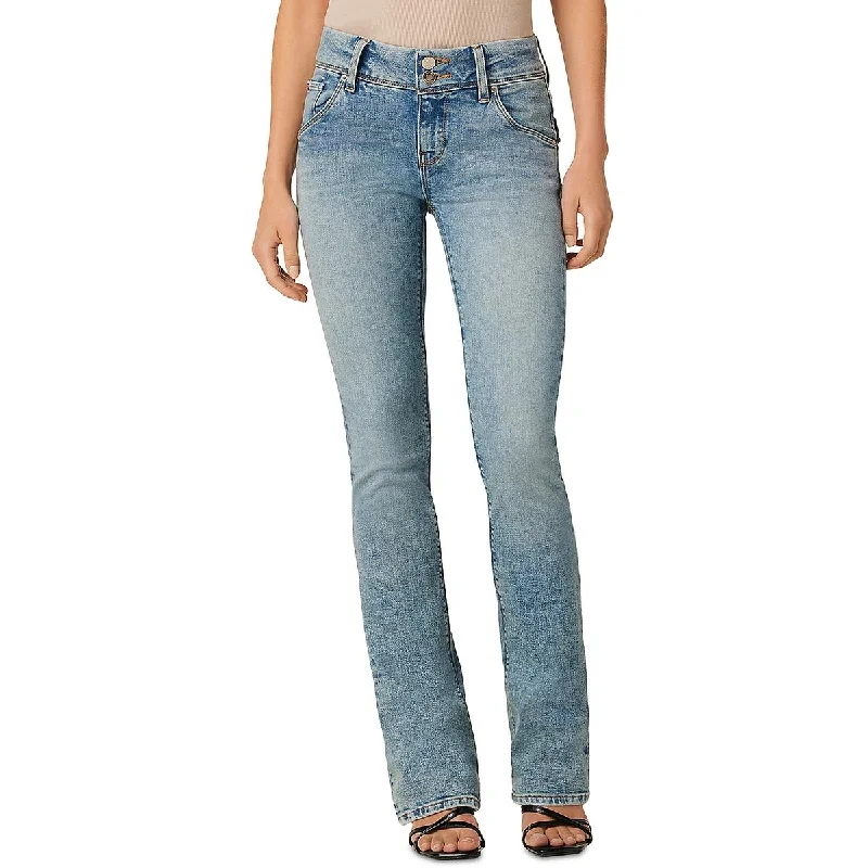 beth Womens Mid-Rise Petite Bootcut Jeans