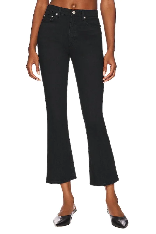 Erin High Rise Flare Jeans In Black